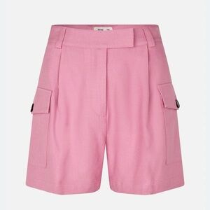 Baum Und Pferdgarten Bubblegum Pink Pleated Tailored Shorts